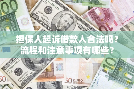 北京担保人起诉借款人合法吗？流程和注意事项有哪些？