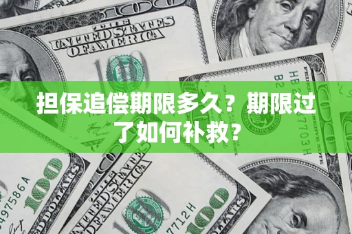 北京担保追偿期限多久？期限过了如何补救？