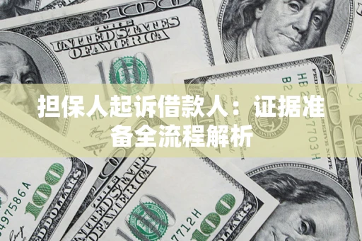 北京担保人起诉借款人：证据准备全流程解析