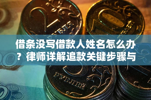 北京借条没写借款人姓名怎么办？律师详解追款关键步骤与证据链构建