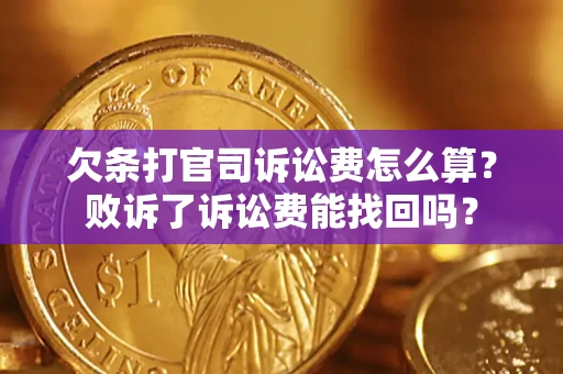 北京欠条打官司诉讼费怎么算？败诉了诉讼费能找回吗？
