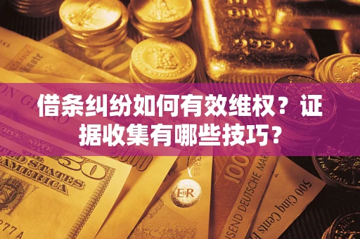 北京借条纠纷如何有效维权？证据收集有哪些技巧？