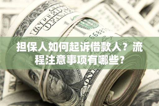 北京担保人如何起诉借款人？流程注意事项有哪些？